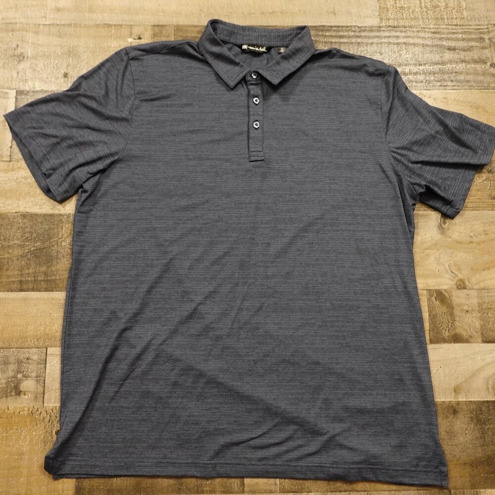 Travis Mathew The Heater Polo men's XXL vintage indigo/black‎